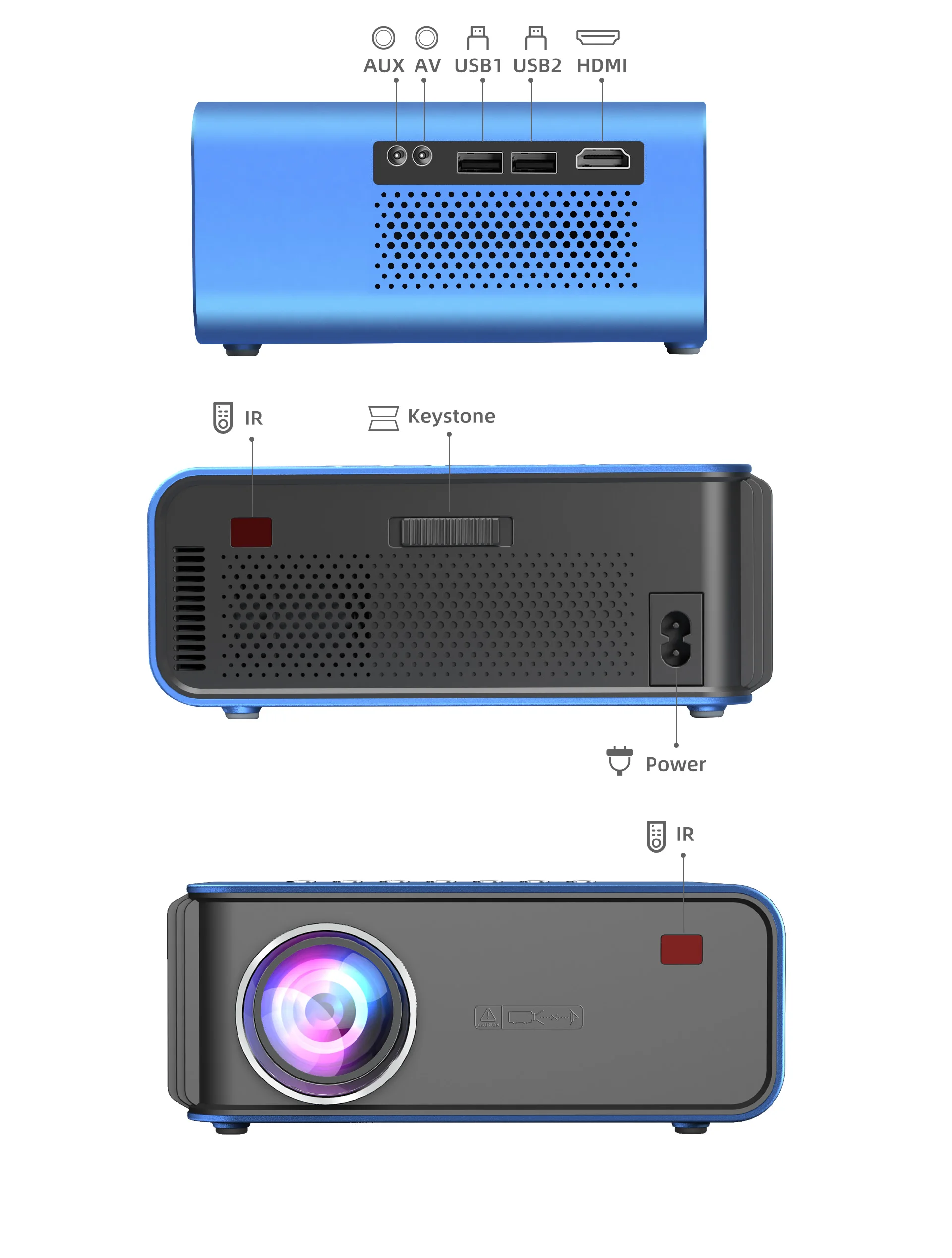
2021 New Arrival Youtube Home Theater T4 LCD 1024x600p Full HD Video Proyector Smart Phone Projector Wifi 