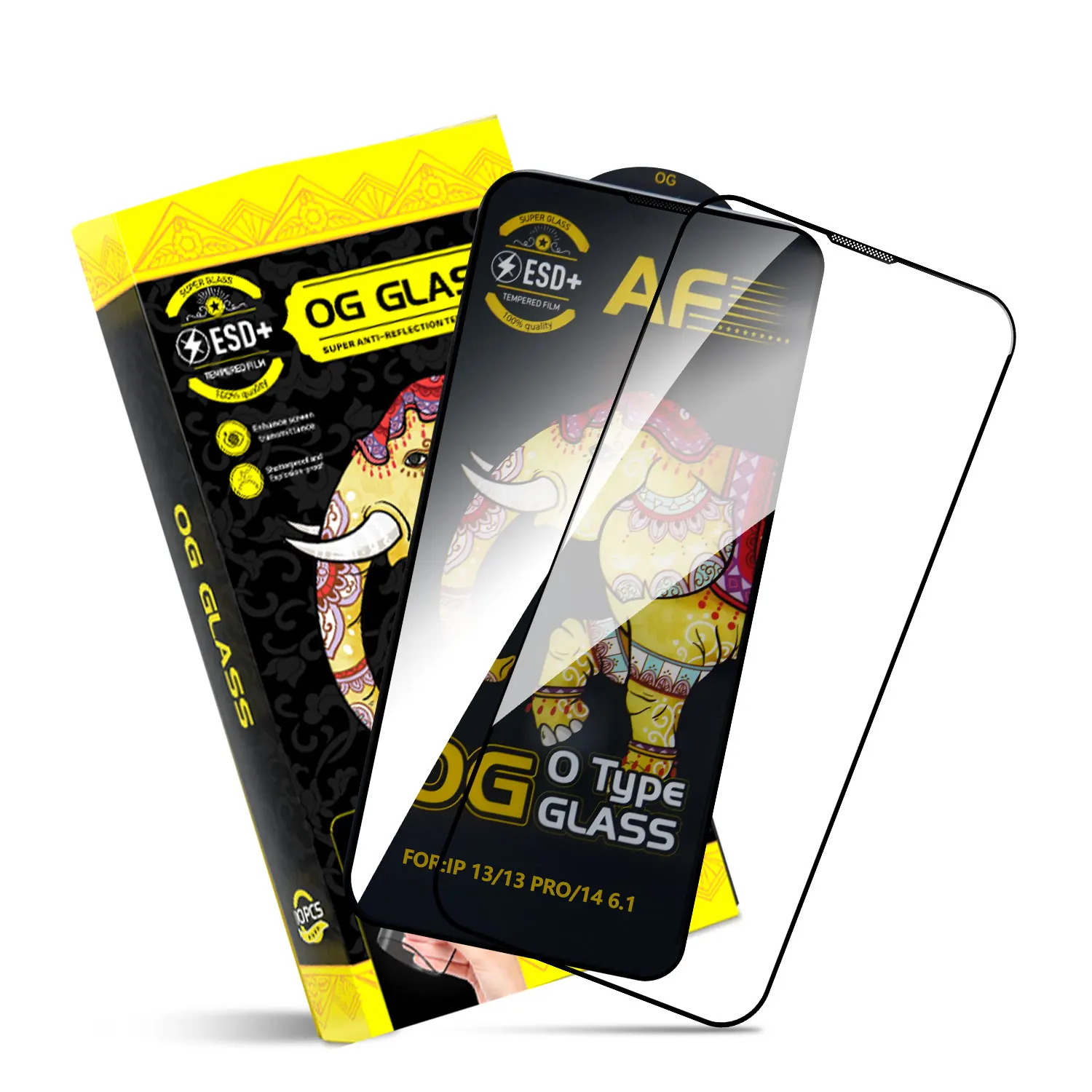 High Quality Anti-fingerprint Anti-break Mobile Phone Screen Protector Anti Dust for Xiaomi Redmi for Iphone 14 Pro Max 9H Glass