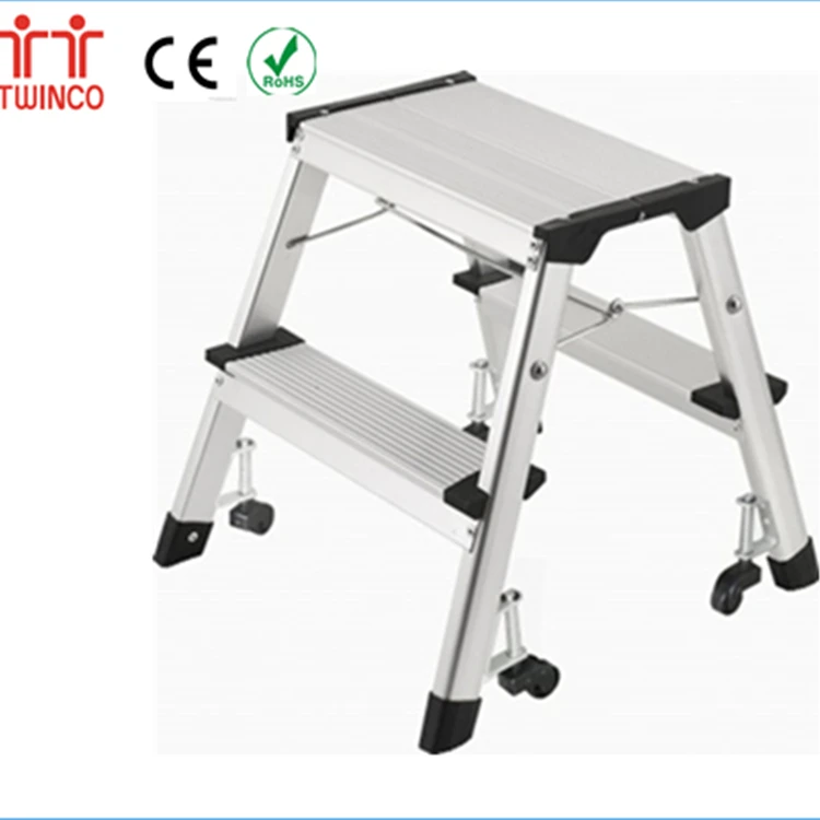 TWINCO Recommend 2-4 Step Aluminum Stepladder Escada Echelle Platform Ladder home use ladder