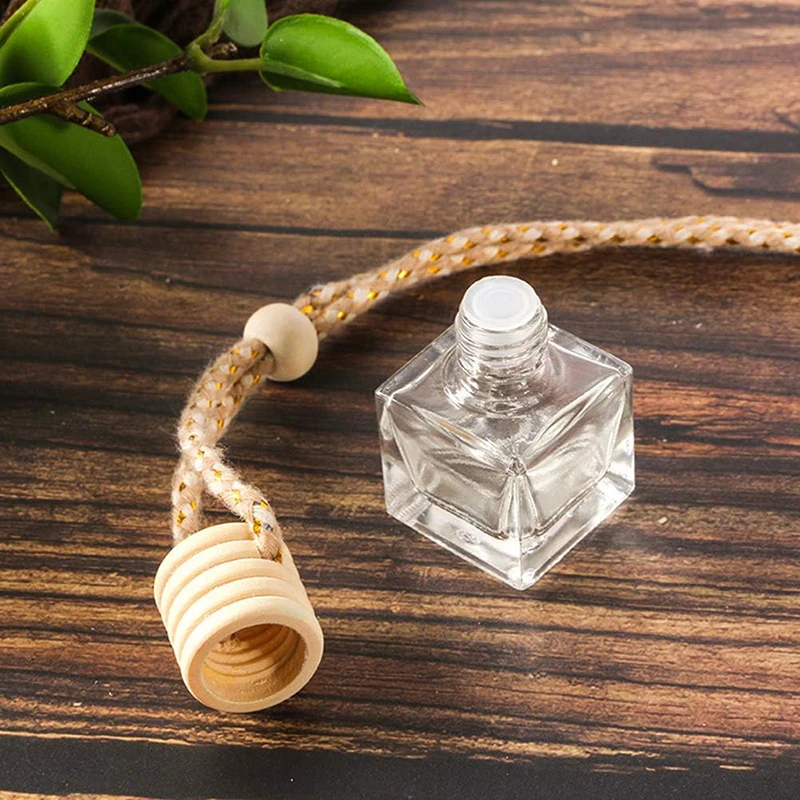 wholesale hanging car air freshener natural Scent air freshener car solid with wooden cover car diffuser clip