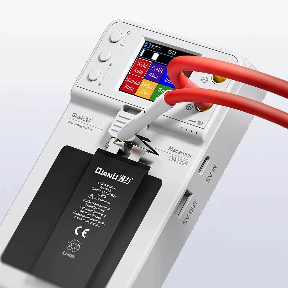 QianLi Macaron MAX Portable Spot Welding Machine Mini Spot Welder for IPhone 11-15PM Battery Flex Replacement Soldering Repair