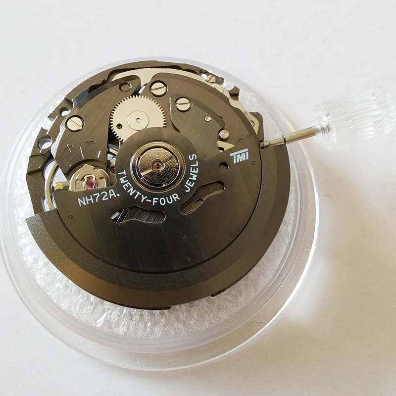 new arrival black  Japan NH72  movement watch automatic mechanical movement compatible with all watch model