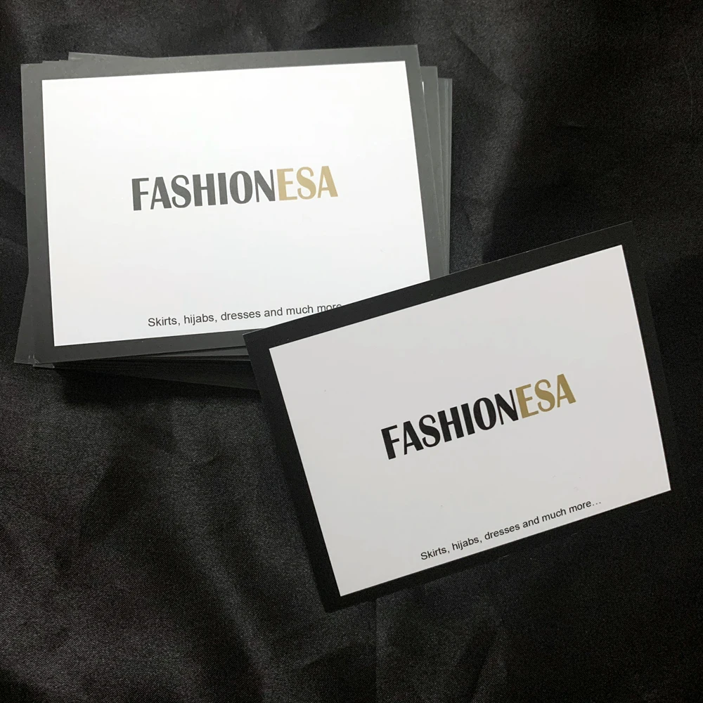 Custom Logo Business Gift Shopping Card Greeting Cards Branded Thank You Purchase Cards