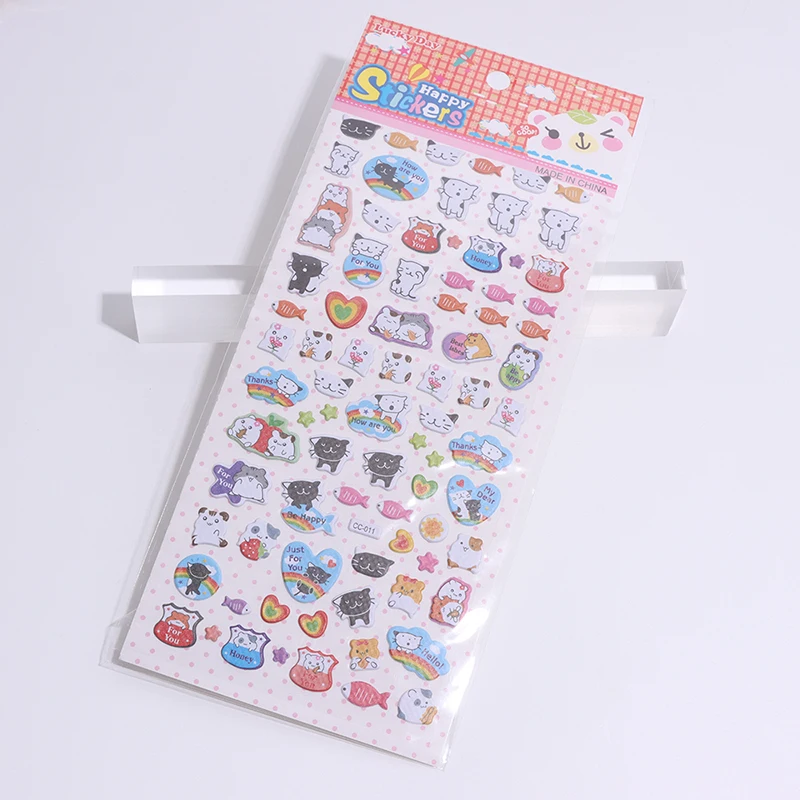 Cute 3D Sticker Cartoon Anime Bubble Sticker Puffy Sticker Decorative Laptop