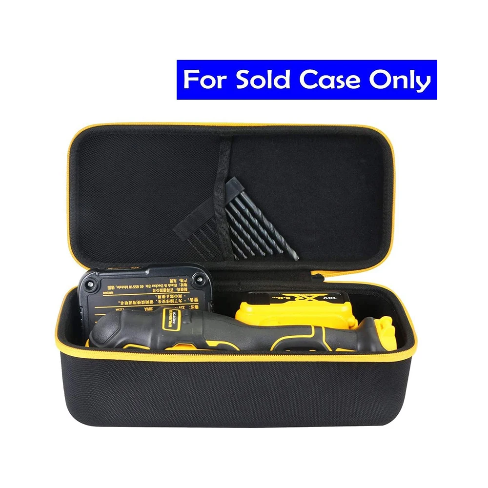 Hard Travel Case Replacement for DEWALT 20V MAX Right Angle Cordless Drill/Driver Kit DCD740C1 / DCD740B