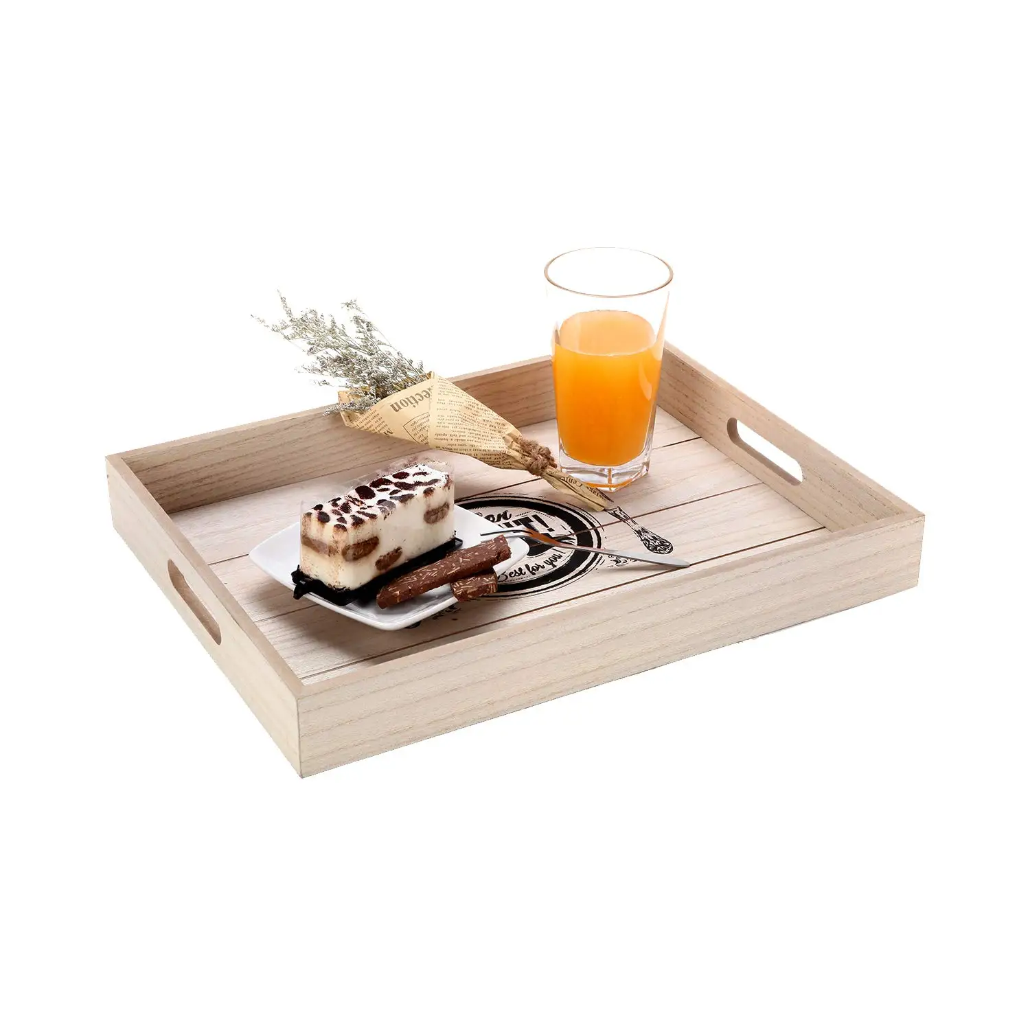 Wholesale acacia wood and bamboo made of different materials modern serving trays