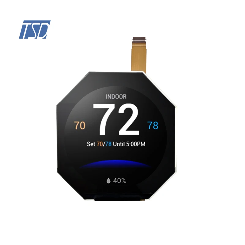 2.47' 2.47 Inch Round 480x480 Resolution MIPI Interface HX8379-C Driver IC IPS TFT LCD Display