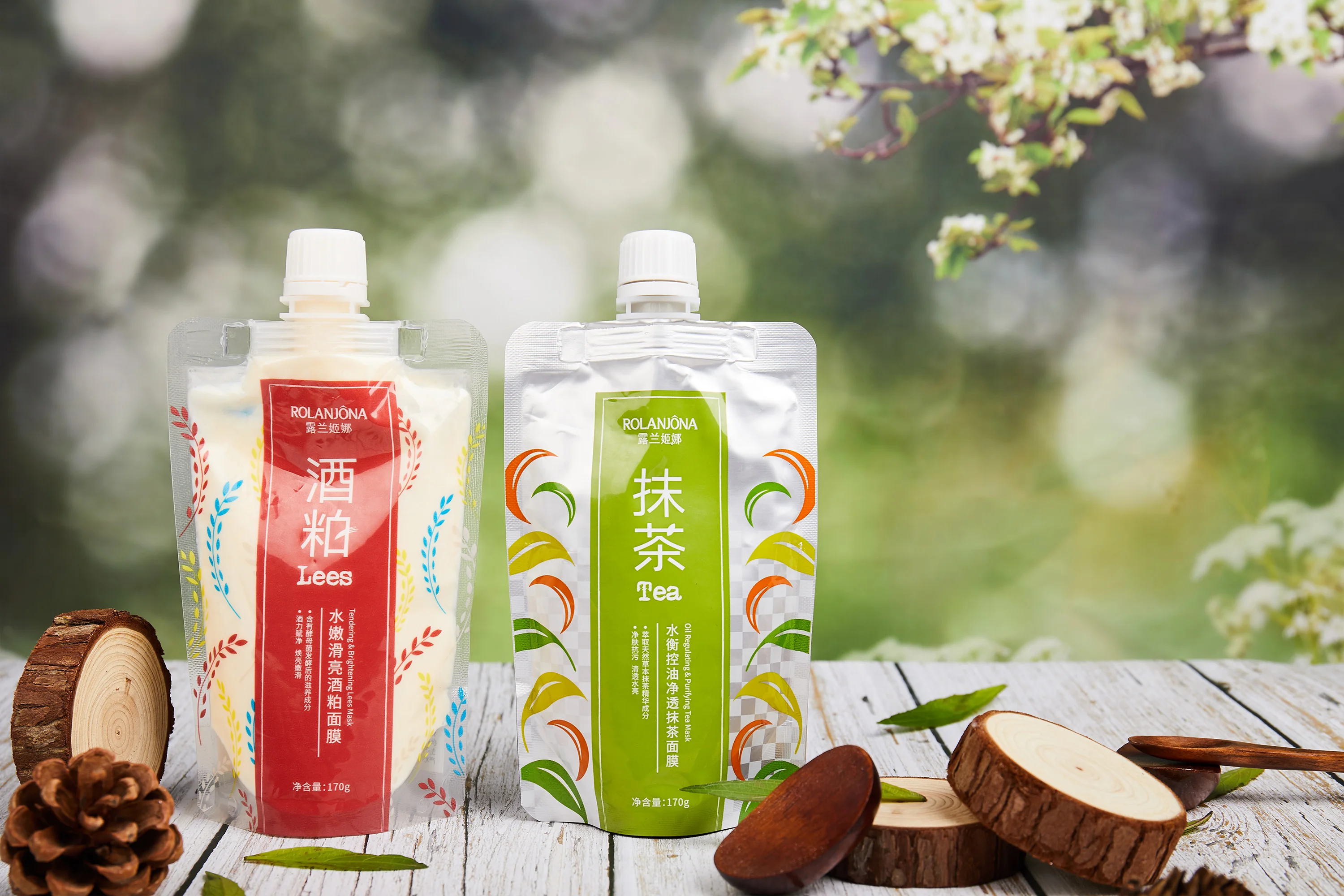 Private label OEM sake lees clay mask mud facial mask