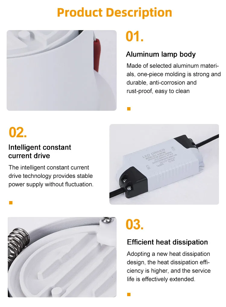 BT Mesh group control Smart downlight dimmable COBWW led lights APP Alexa Google home Wifi Smart LED down light