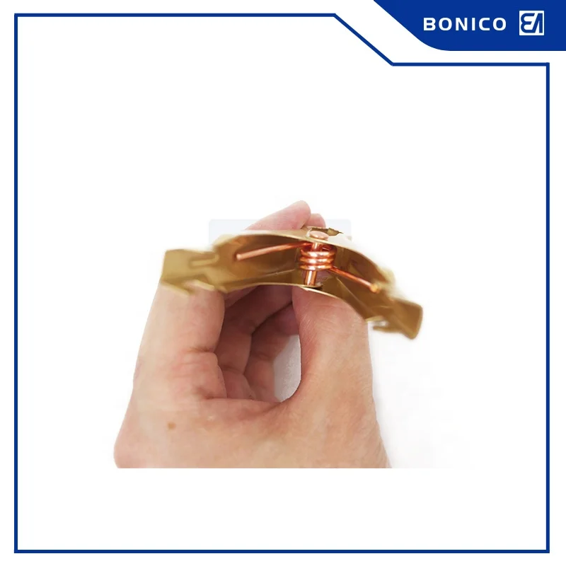 Зажим с латунным покрытием и изолятором зубьев, 50 А, 80 мм