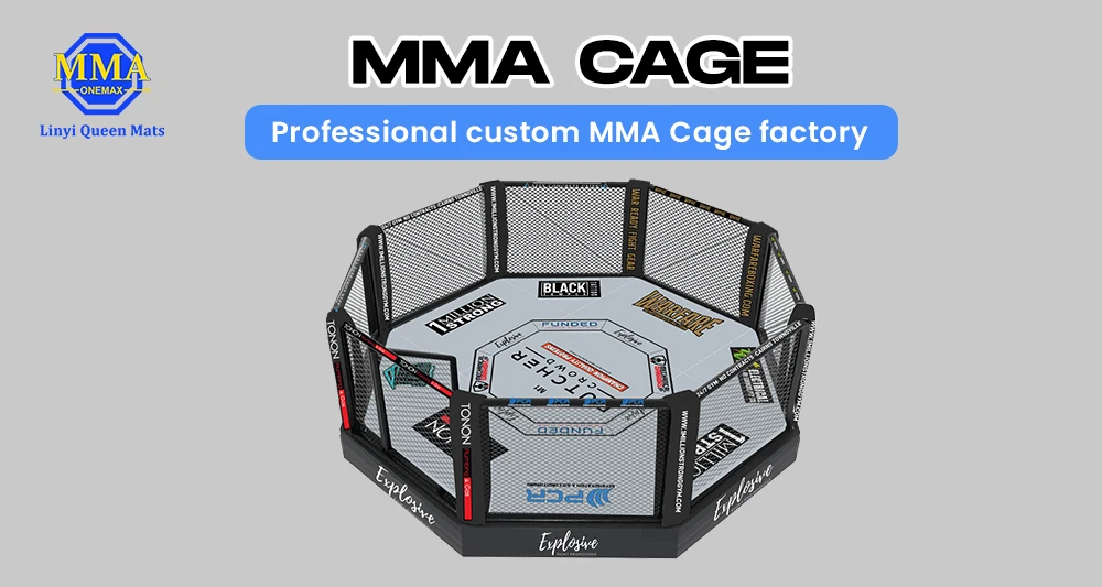 MMAONEMAX Professional Standard Event MMA Cage Ufc Elevated MMA Octagon Cage For Mixed Martial Arts Competition and Gym Training
