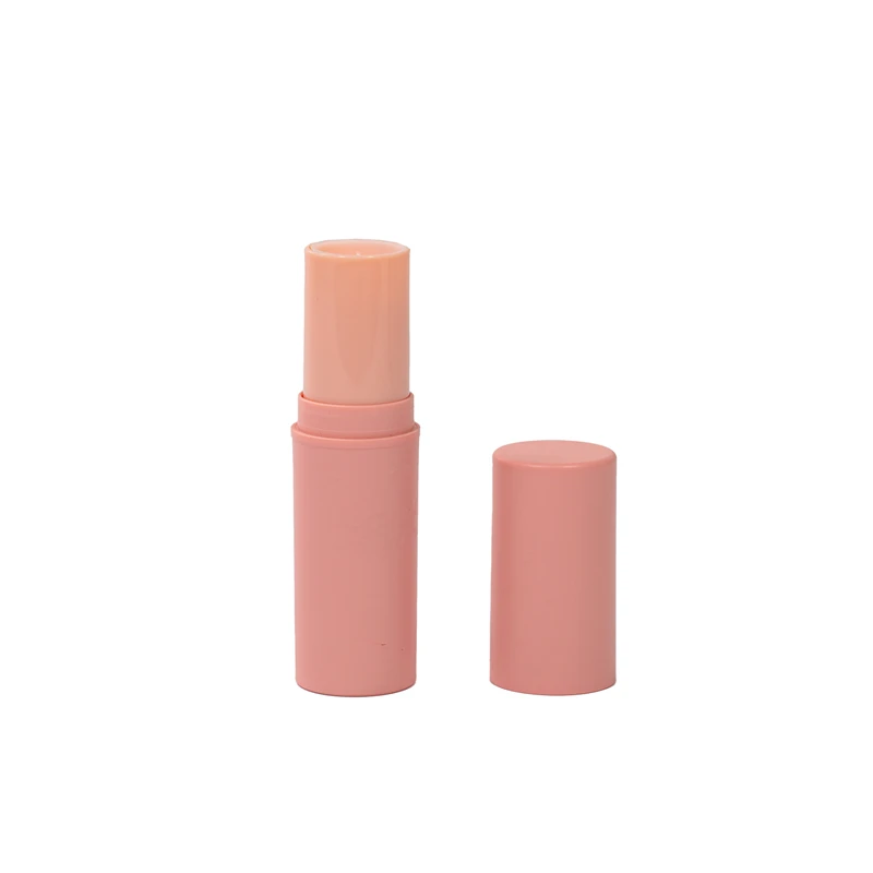 Luxury lip balm container private label lipstick pink purple custom color 3.5g 7g plastic aluminum lip balm tube