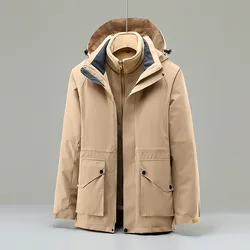 New outdoor assault suit 3-in-1/2-piece male detachable thickened thermal assault suit male