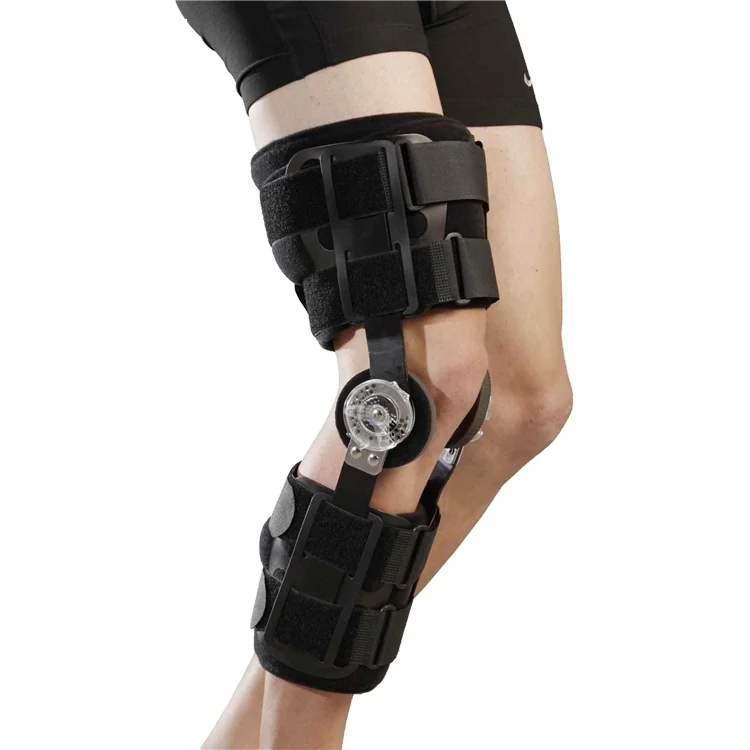 OL-KN091 Universal Fitness Orthopedic ROM Control Adjustable Knee Brace With Hinge