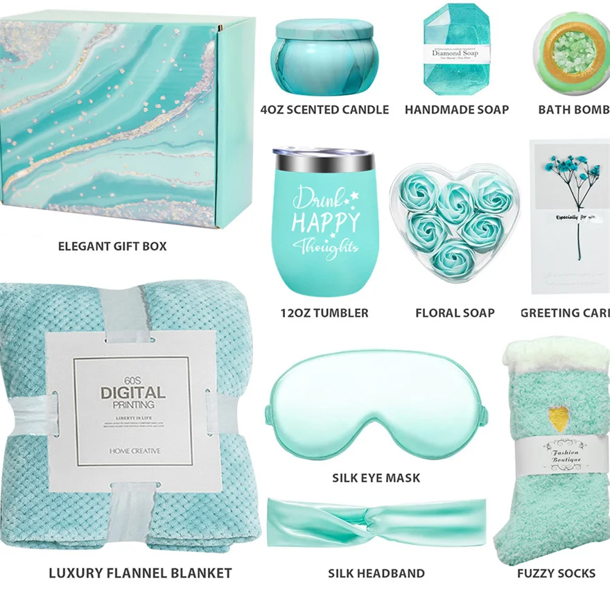 custom made logo printed personalized merchandise cheapest items women gift set in box gift item set luxury promotional
