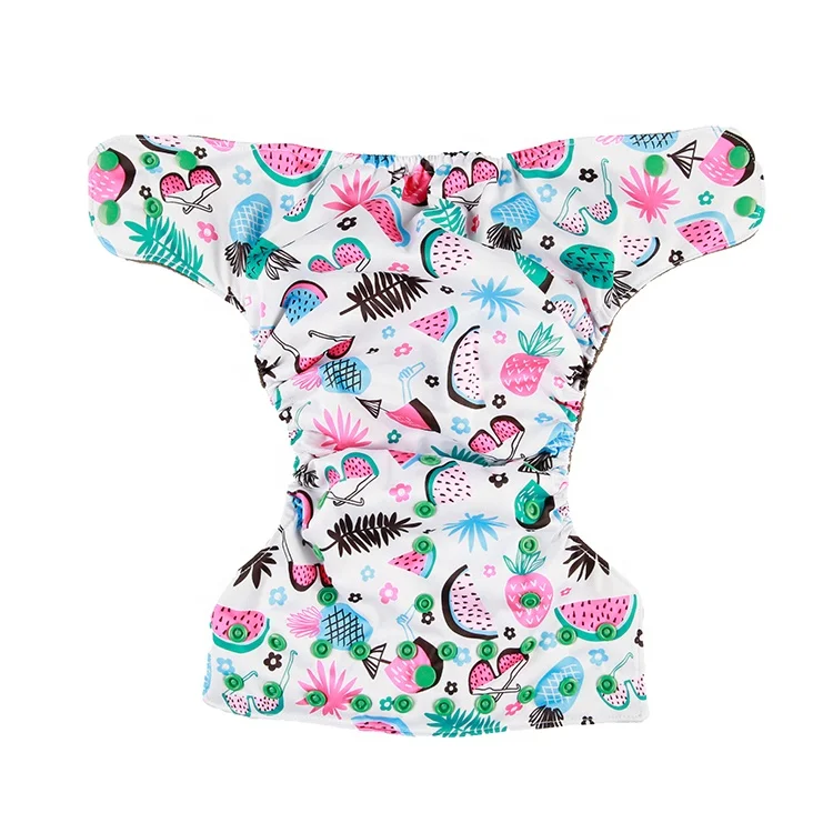 front elastic cloth diaper high quality reusable cloth nappy with liner  big babies diaper cloth