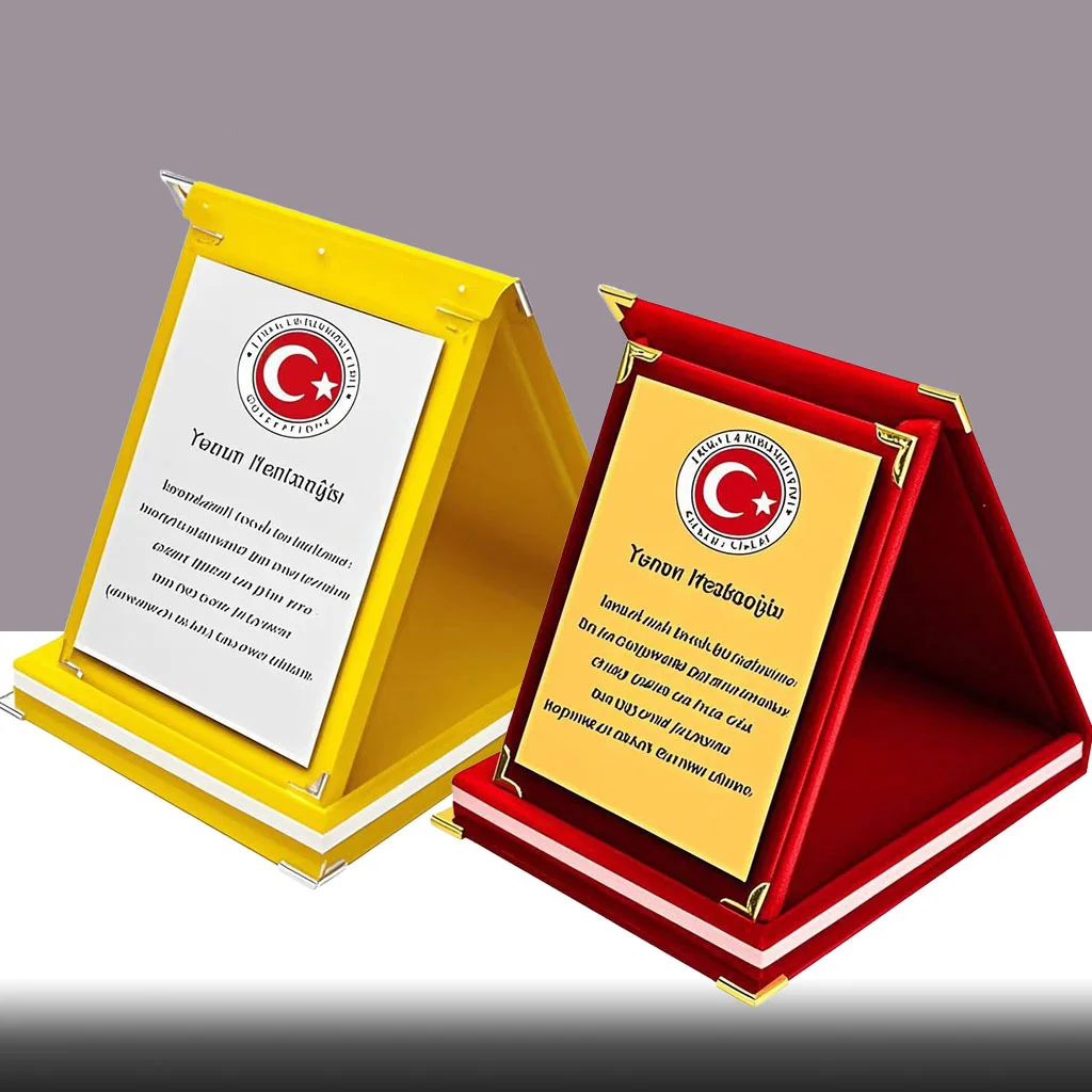 Черная Складная бархатная коробка сертификат таблички с золотой пластиной MH-MJ0084