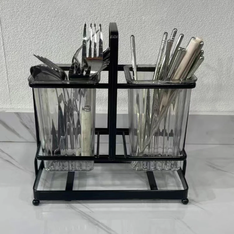 Multifunctional Kitchen Utensil Holder Modern Cutlery Chopsticks Cage Countertop Organizer Storage Rack