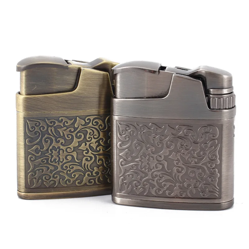Wholesale Jobon Brand Single Flame Cigarette Lighter CUSTOM LOGO heating coil windproof portable metal cigar jet lighters