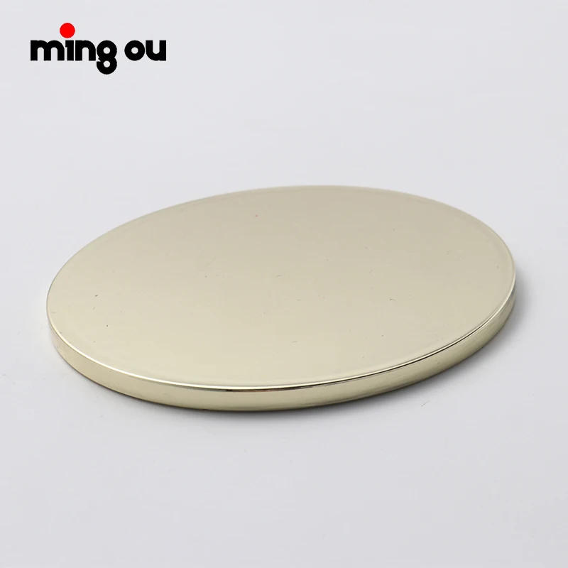 Mini Gold  Metal Make Up Mirrors Laser Engraving Blanks Cosmetic Mirror