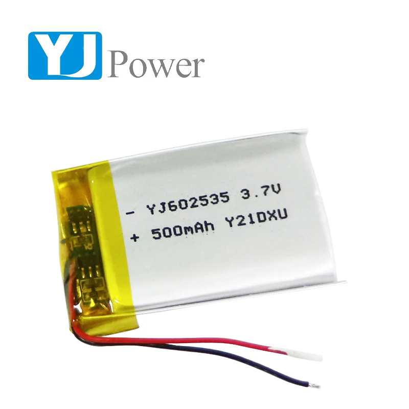 wholesale price  rechargeable 602535  3.7v  500mah 1.85wh  lithium polymer battery for power tool