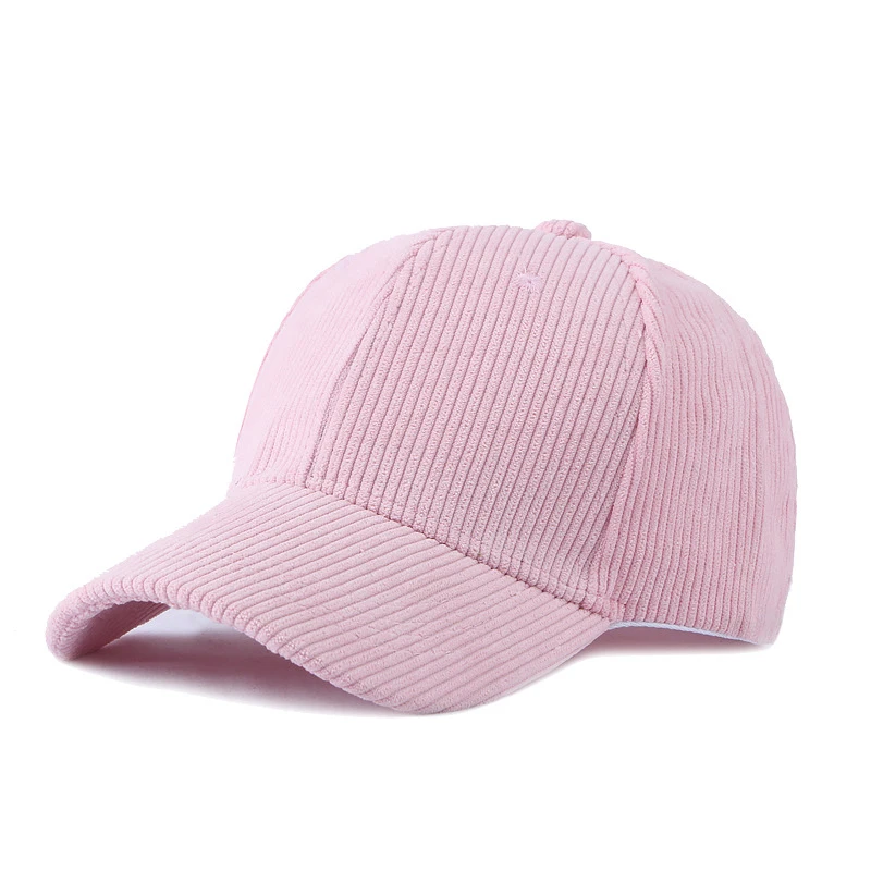 Wholesale corduroy Baseball Hats For Women Autumn Winter Caps for Men Customized Logo