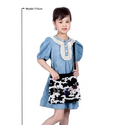 Wholesale Winter INS Cartoon Children  Knitted Wool Purse Customized Cute Little Girls Mini Crochet Crossbody Bag