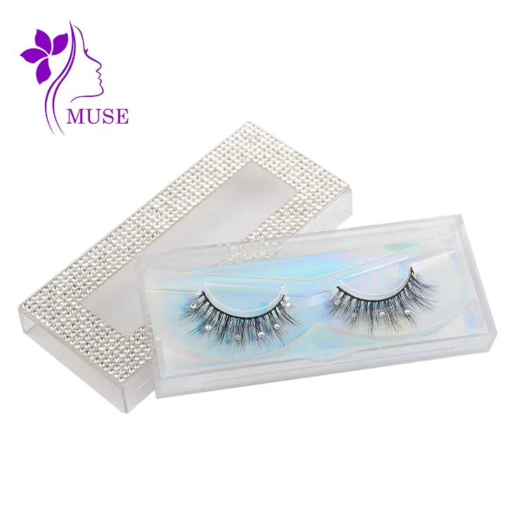 Hot selling 18mm 5d natural lashes faux mink false eyelash with mini suitcase
