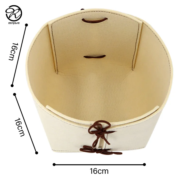 Office wholesale cute felt small storage box felt pencil drawer storage box organizers