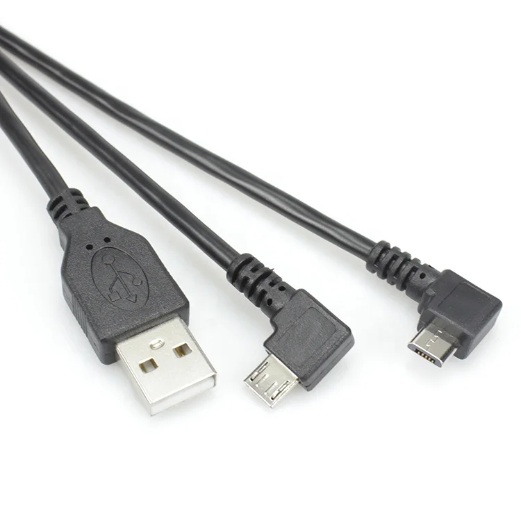 Переходник usb к micro-usb с углом 90 градусов, прямоугольный зарядный кабель с разъемом USB 2,0 A типа «папа»