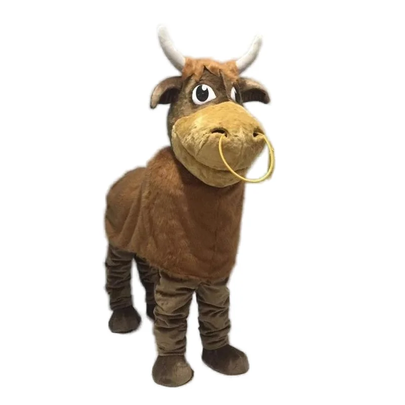 adult 2 person bull adult mascot costume 2 person cow mascot costume