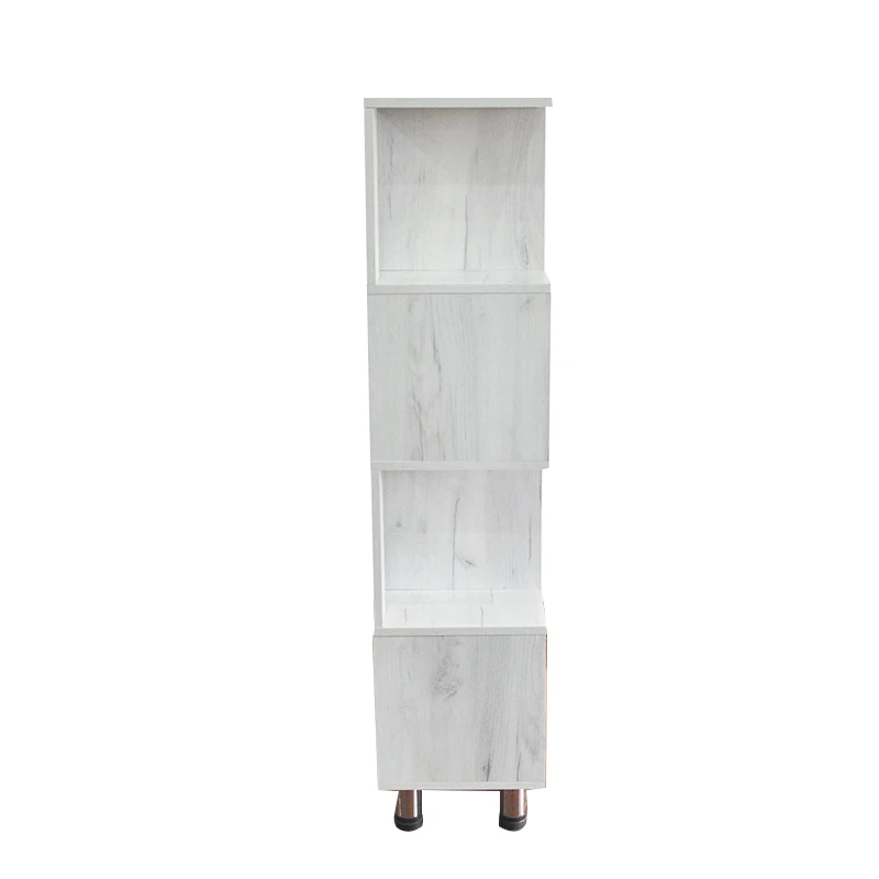 
Living study room simple white modern nordic round bookshelf design 