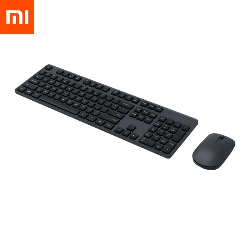 Xiaomi Wireless Keyboard & Mouse Set 104 keys Keyboard 2.4 GHz USB Receiver Mouse for PC Windows 10 For Office Home