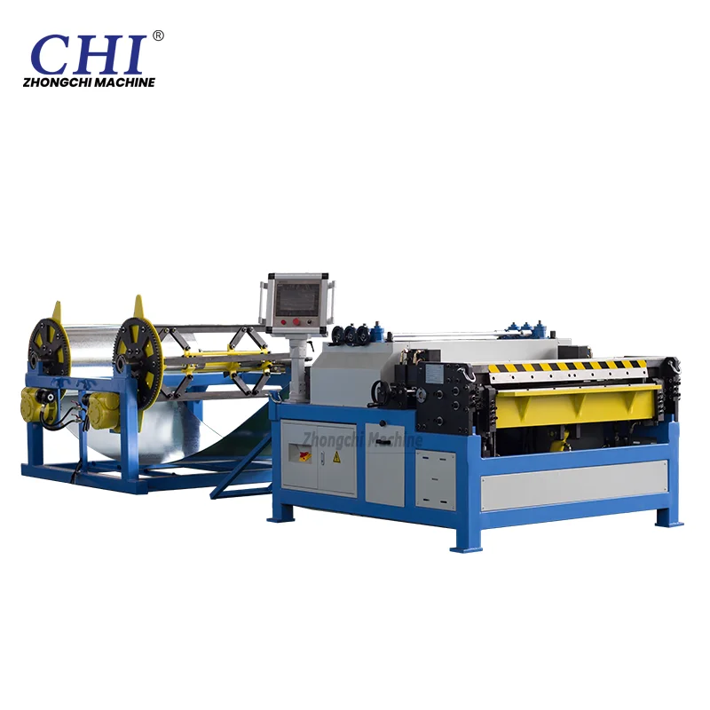 ZCJX HVAC CNC автоматическая воздуховодная машина линия III прямоугольная катушка воздуховода 3 разматыватель с автоматическим включая моторный насос