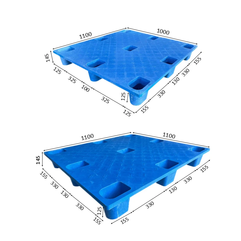 Recyclable New composite shipping pallet 1210 Flatbed nine-foot stream font plastic pallet for forklift logistics warehouse use