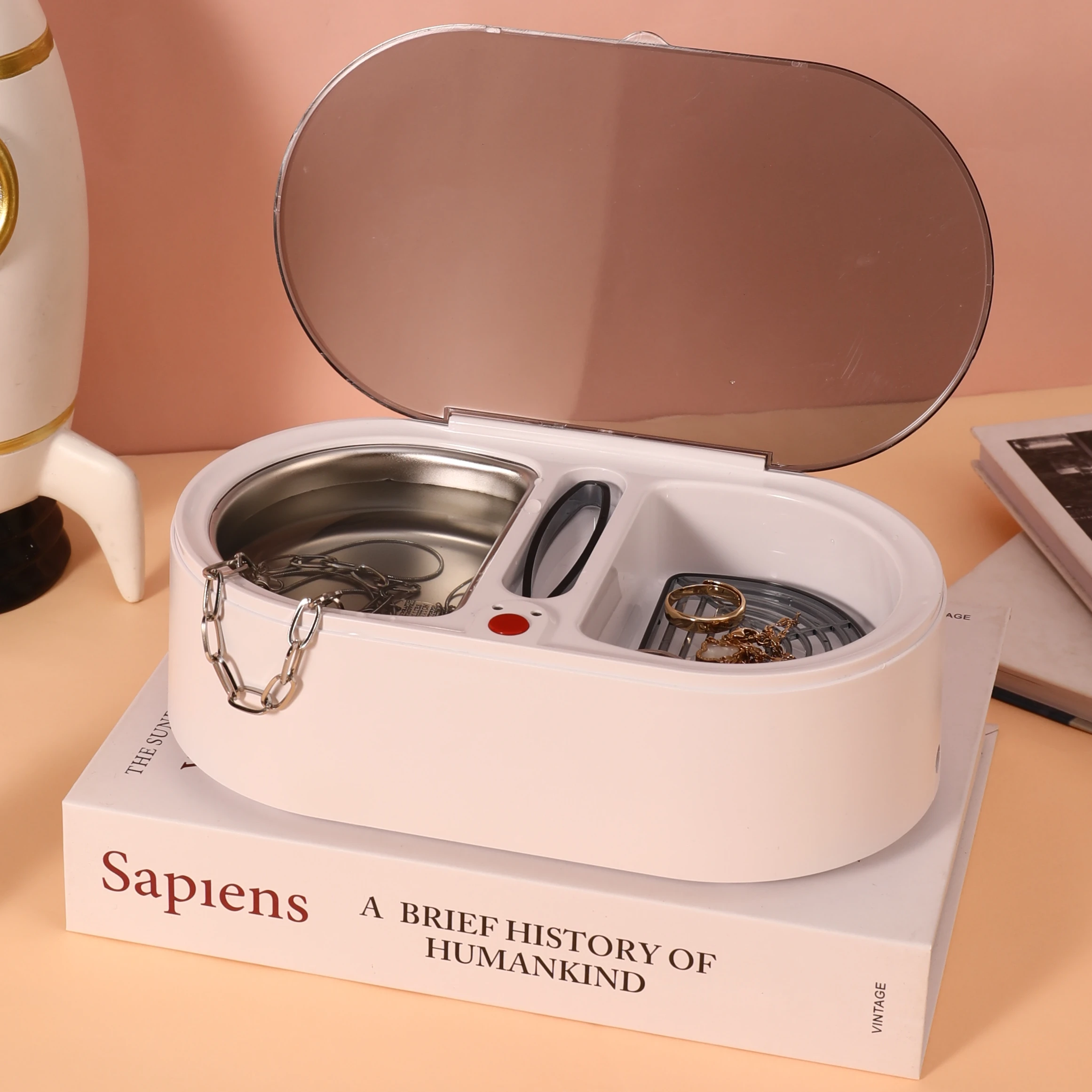 2023 Новая автоматическая ультразвуковая очистка очков Уход за глазами портативная Очистительная