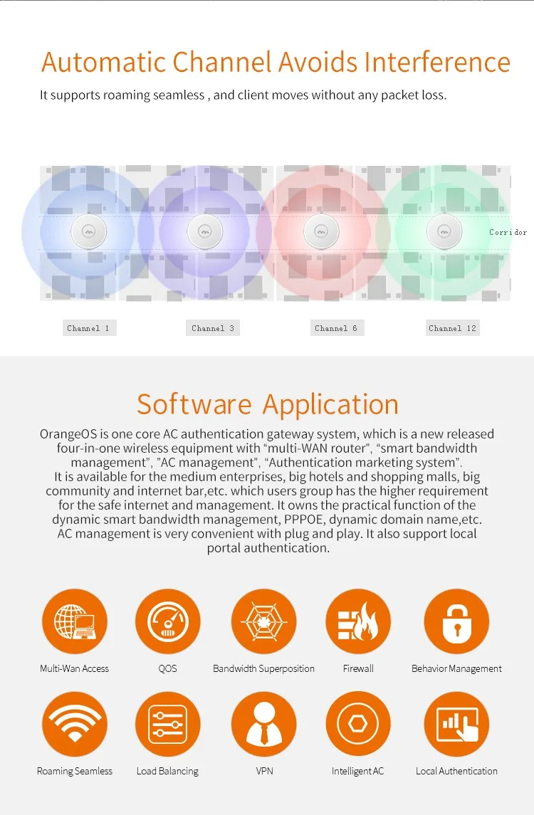 COMFAST Indoor 2.4Ghz Wireless AP CF-E320N V2 Support 65 Concurrent User 300Mbps Wifi Access Point 5