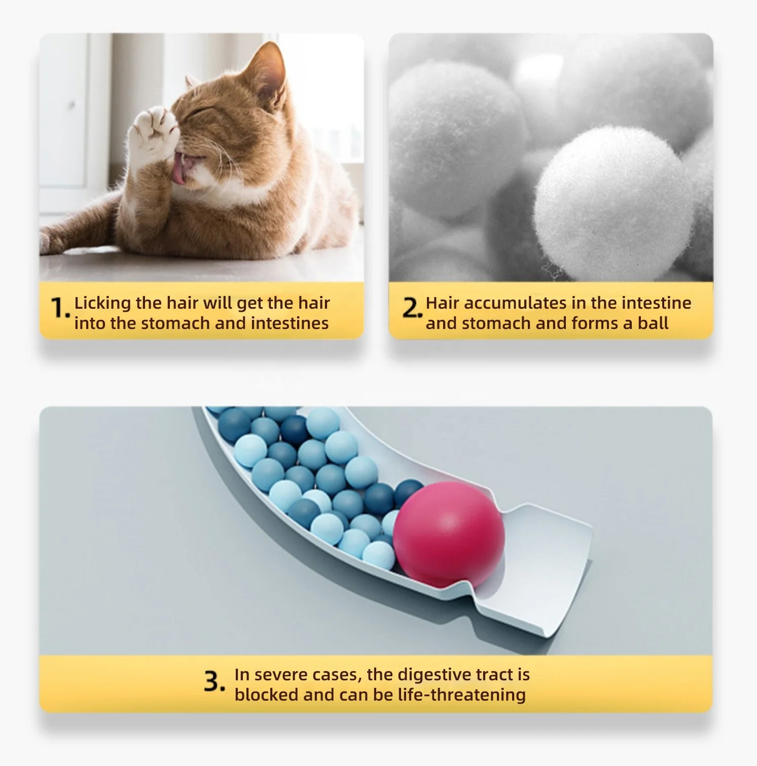 Manufacturer wholesale 80g nutritional hair cream for cats hair removal nutrition supplement lick cream