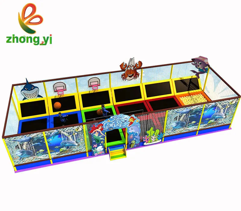 Коммерческие дешевые пенные блоки детский батут для упражнений Bungee