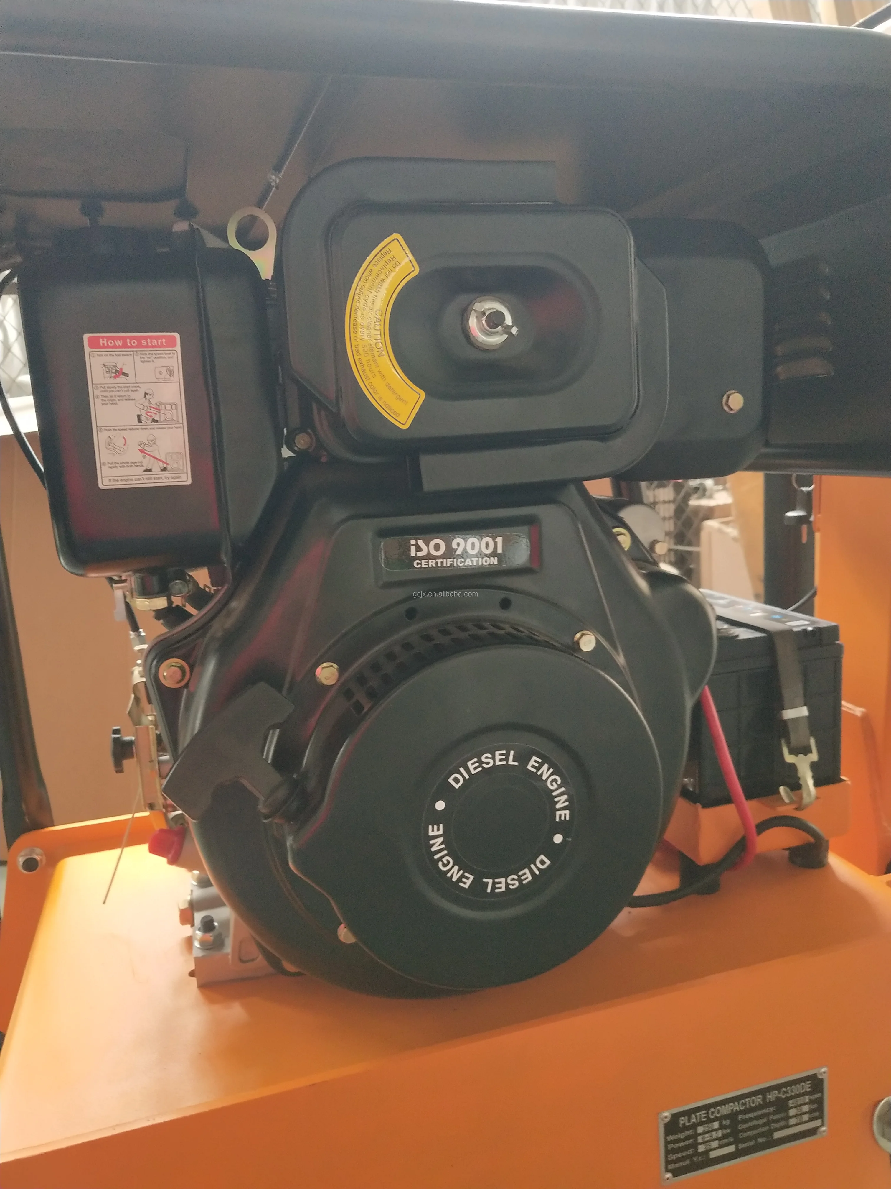 C330-AHC reversible diesel or petrol engine vibratory plate compactor reversible