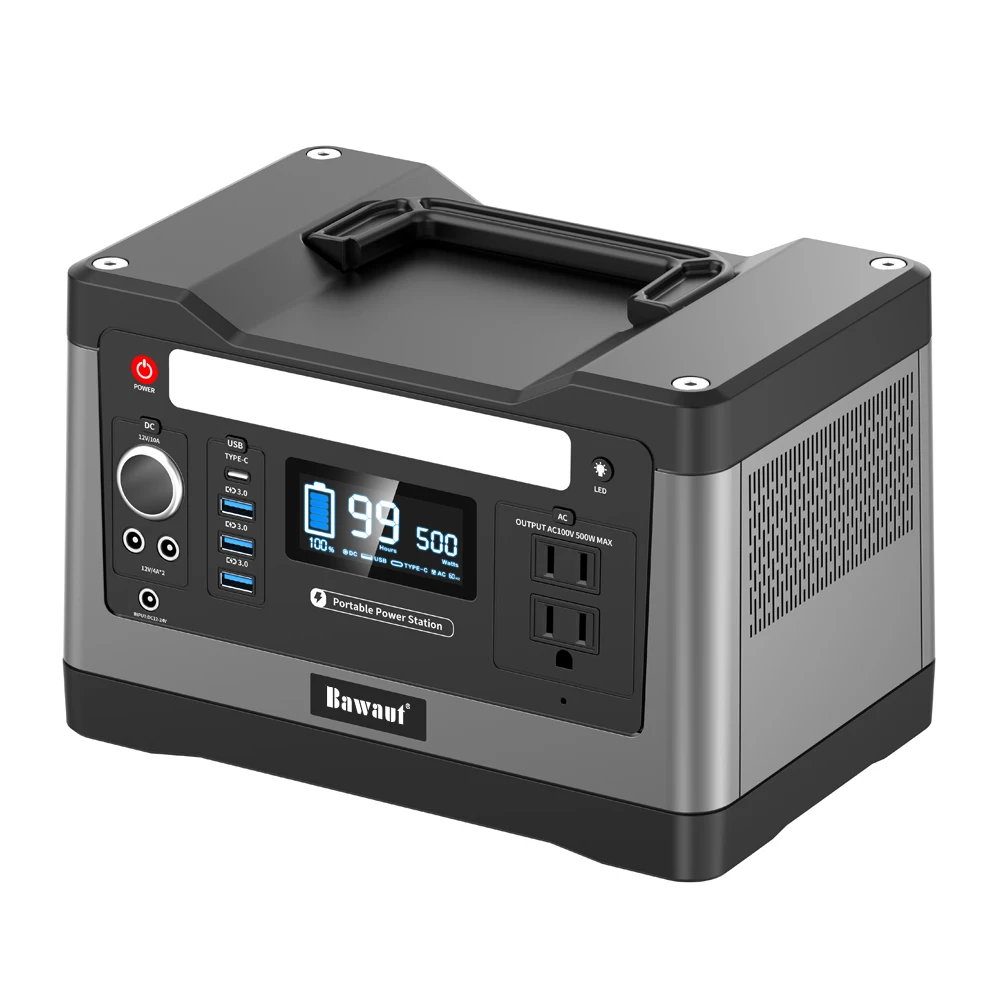 Power Generator 500W solar portable power station 500Wh for home and outdoor mobile phone cpap camping