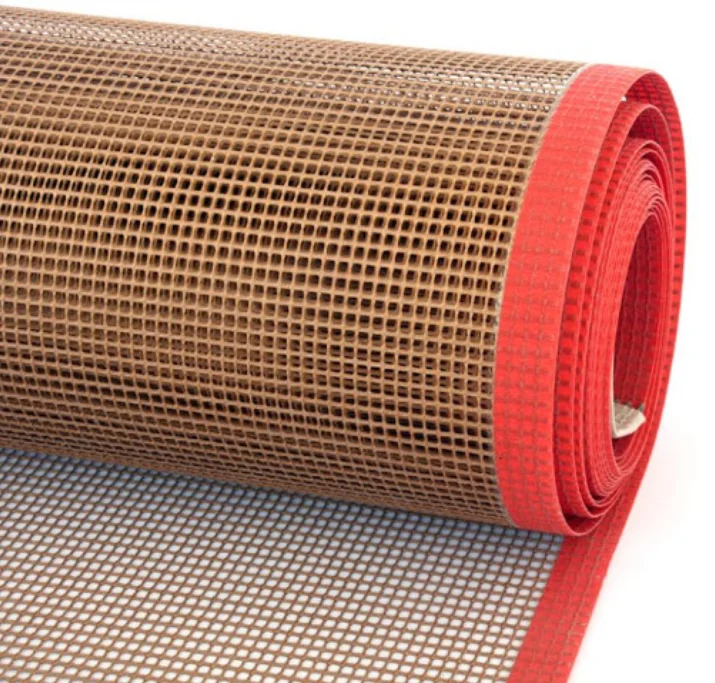 Alkali Free PTFE Coated Fiberglass Mesh Belts For Dehydrating