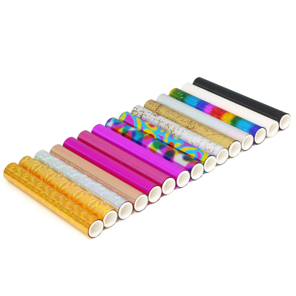 60*120cm 10 Roll Multicolor Glimmer Hot Foil/Foil Transfer Sheets/Hot Stamping Foil Paper DIY Scrapbooking Crafts Foiling Projec