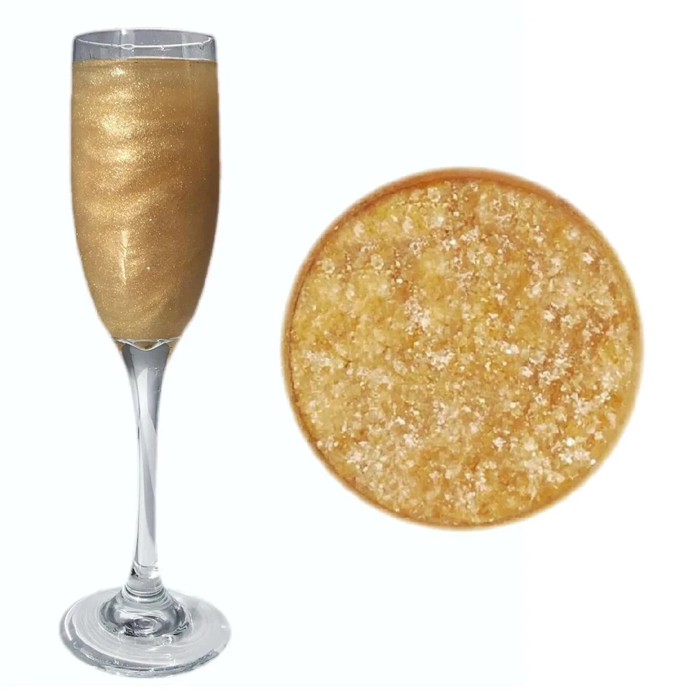 Private label Edible Natural with high quality sparkle pearlescent effect Food grade Gold Powder Pearl Pigment For Cake & Drink