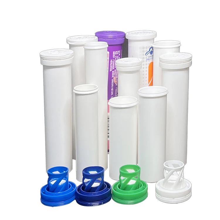 29*99mm white zinc effervescent tablet pills packaging container storage vitamin c tube bottle for effervescent tablet