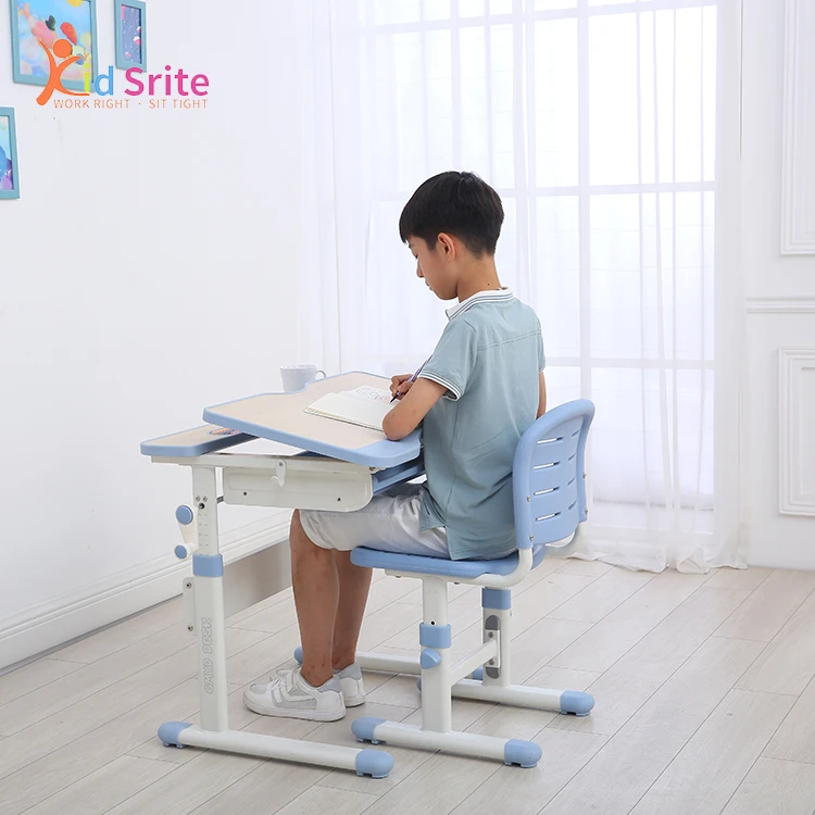 
Professional Children Desk Study Table Chair Set Adjustable Height Childrens Desk 
