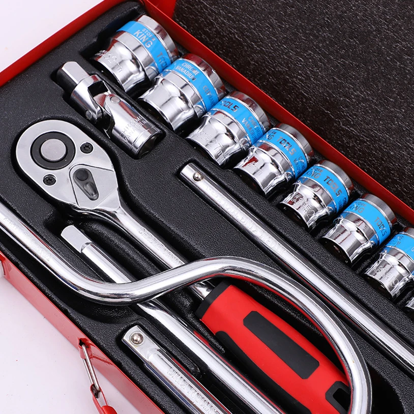 24pc 1/2 Inch Socket Set Professional Socket Set Chrome Vanadium Steel use for car repair tool box