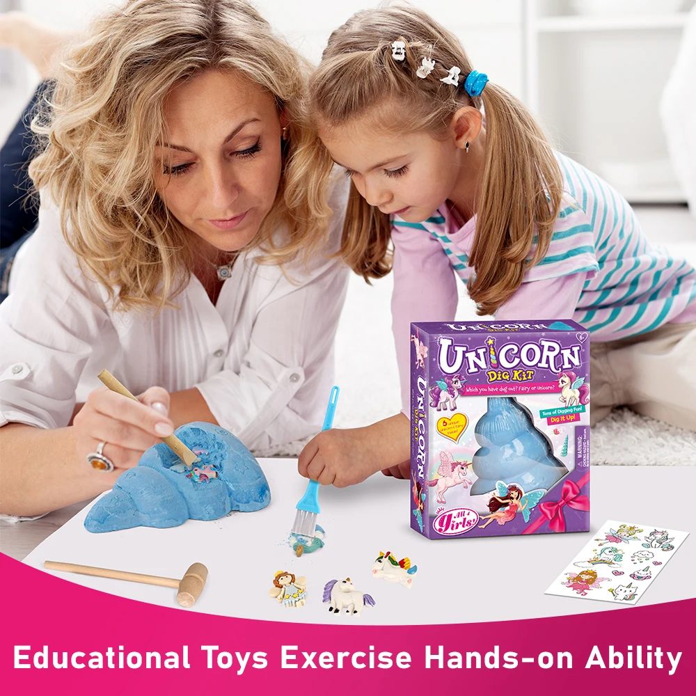 Game Kid Other Toys Boys Games Educational Toys for Children Hot Selling Unicorn Excavation