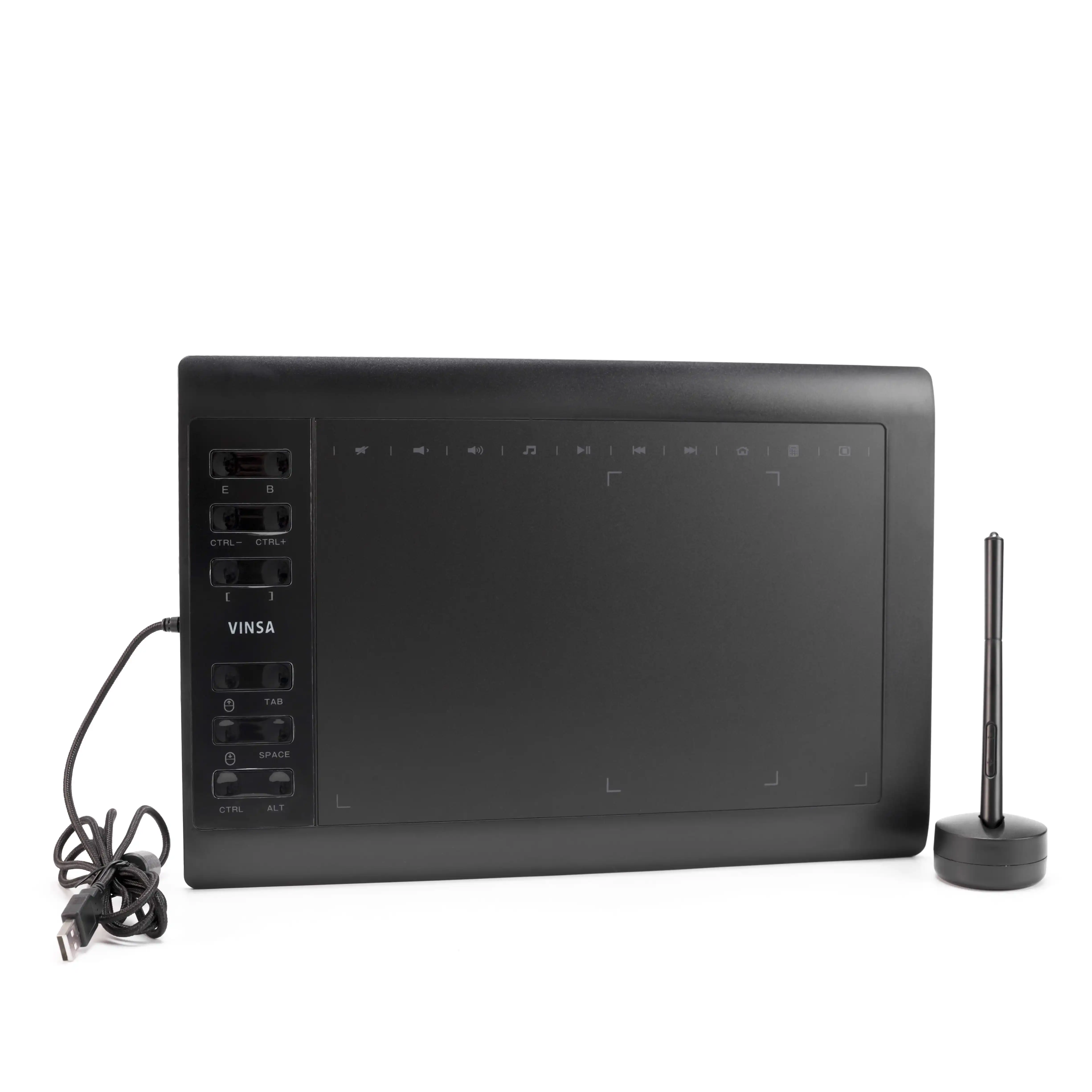 Планшет Графический Vinsa 1060Plus прочный 10x6 дюймов с функцией наклона без
