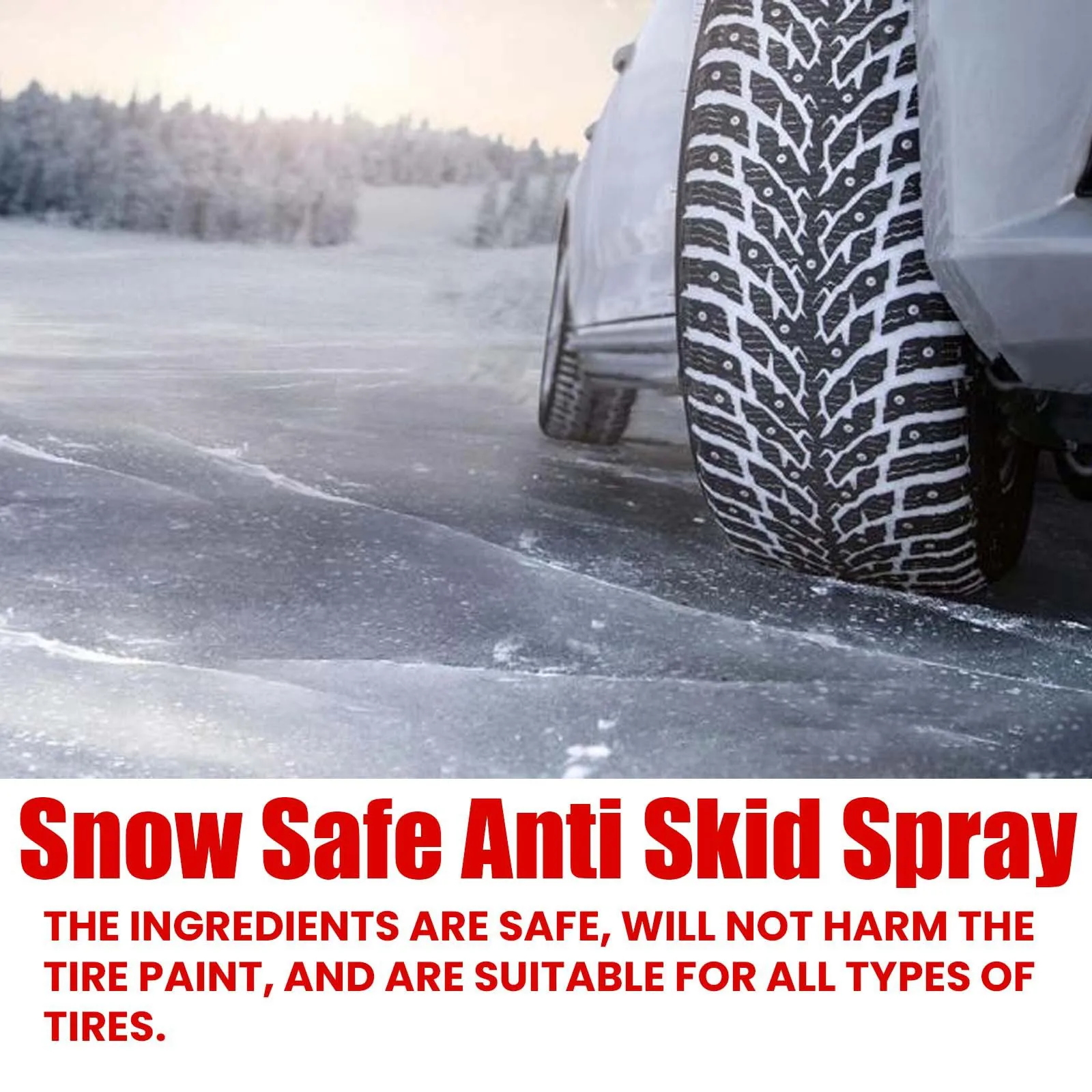 Homonth car tire anti-slip spray winter snowmobile tire protection and maintenance anti-slip agent
